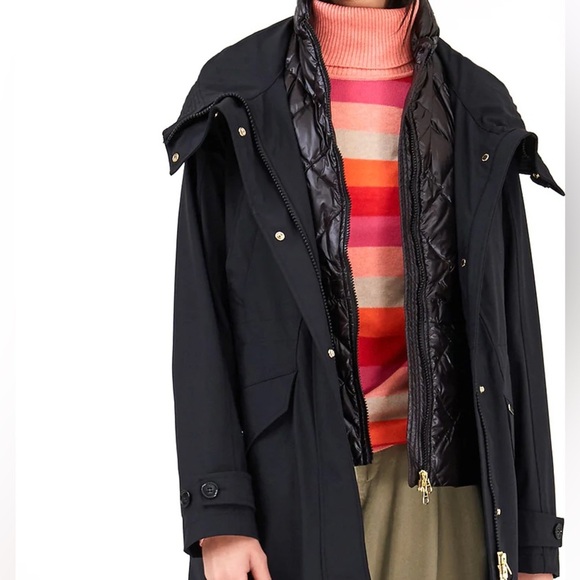 Woolrich black Galena 3-in-1 Parka down waterproof coat with puffer vest - Large - Picture 7 of 16